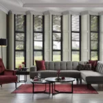 Talia Köşe Takımı - Bordo